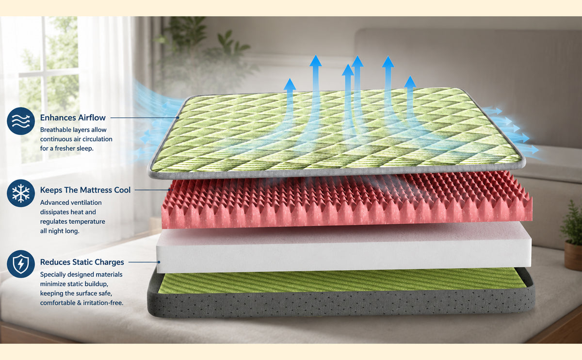 Shayan Ortho Dual Foam Mattress (4 Inch)