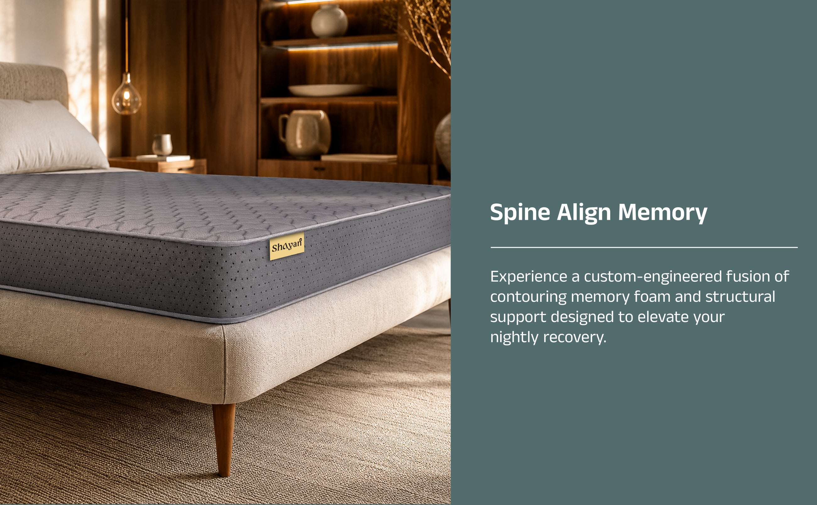 Spine Align Memory - contouring memory foam with structural support